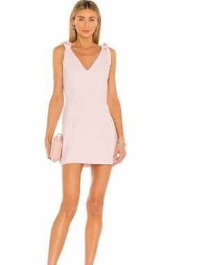 Amanda Uprichard Allora Dress in Blush Pink